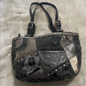 Coach Patchwork Shoulder Bag - vintage tote